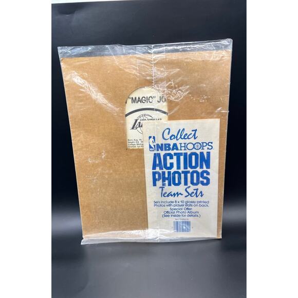 Magic Johnson Collect NBA Hoops action photo 8X 10 - Picture 3 of 3